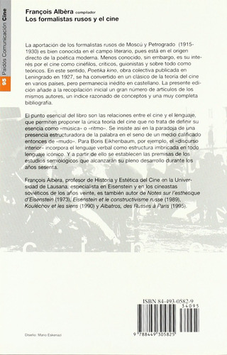Albéra Francois Los Formalistas Rusos Y El Cine Ed Paidós
