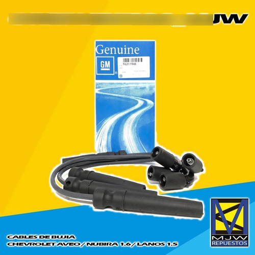 Cables De Bujia Chevrolet Aveo/ Lanos / Nuvira Originales Gm