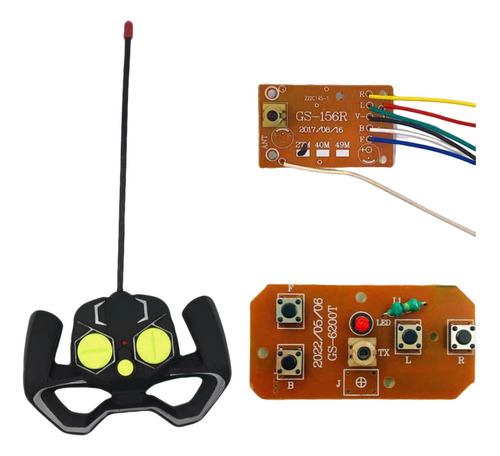 4ch Rc Control Remoto Transmisor Y Receptor Placa Pcb