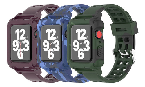 3 Fundas Y Correa Para Apple Watch Series 8 7 Se 6 5 4 3