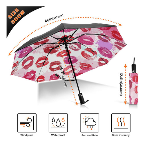 Alaza Paraguas Plegable Compacto Automático Mmg