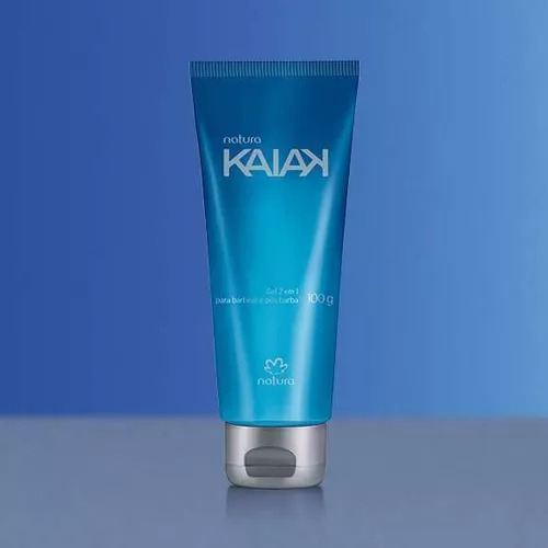 Gel 2 Em 1 Para Barbear E Pós Barba Kaiak Natura Homem 100g