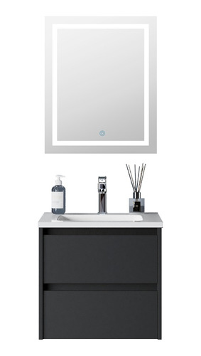 Mueble Gabinete Para Baño C/espejo Led  80x48 Cm  F-5046