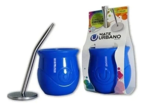 Combo Yerba Mate Medio Kilo Mas Mate Plastico Con Bombilla