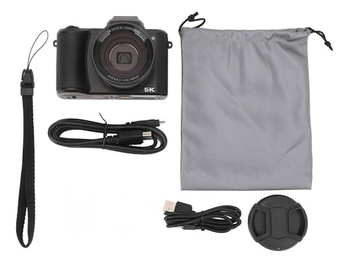 Cámara Digital De 5 K, Enfoque Automático, Zoom Óptico De 5