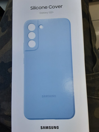 Silicone Cover Samsung S22+ Azul Original