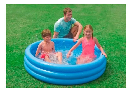 Pileta inflable redonda Intex Crystal Blue 58426 de 147cm x 33cm 330L azul caja
