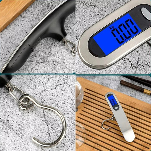 - Báscula Electrónica Portátil De 50 Kg, Escala De Pesca