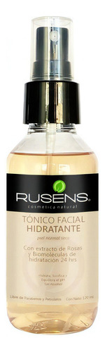 Tónico Facial Hidratante Rusens 120ml Con Extracto De Rosas Tipo De Piel Mixta/seca