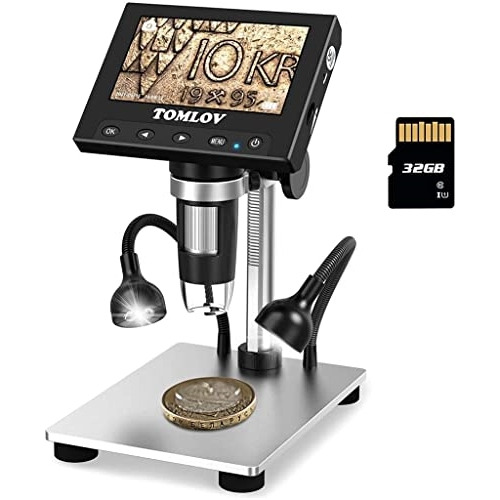 Microscopio De Monedas De Error 1000x Con Pantalla