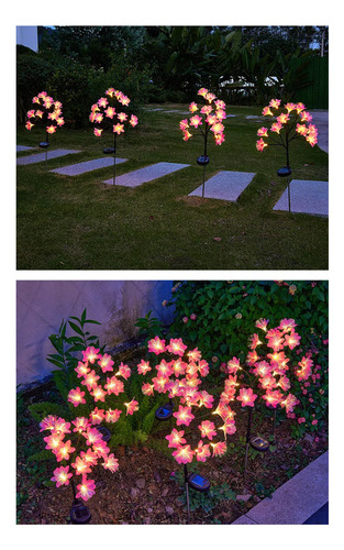 Lámparas Solares Led Para Jardín, Flores Y Césped, 3 Unidade