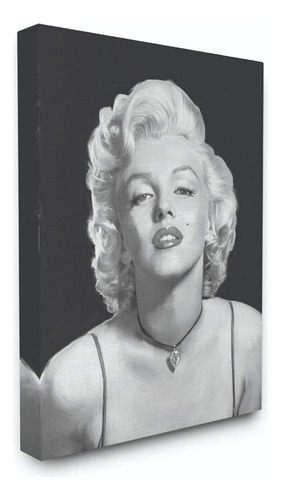Stupell Industries Marilyn Monroe Retrato En Blanco Y Negro 