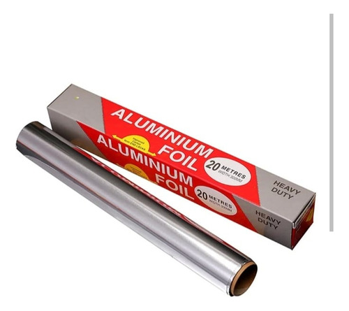 Pack De 2 Pz De Rollo De Papel Aluminio De 20 Metros C/u