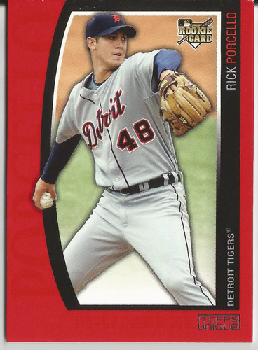 2009 Topps Unique Rookie Red 304/1199 Rick Porcello Tigers