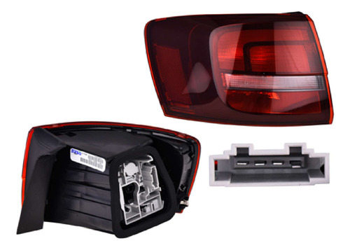 Calavera Izquierda Vw Jetta Led Ext Obscura 2017 2018 Depo