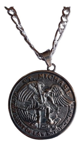 San Miguel, Dije Medalla Protectora En Acero Inox.