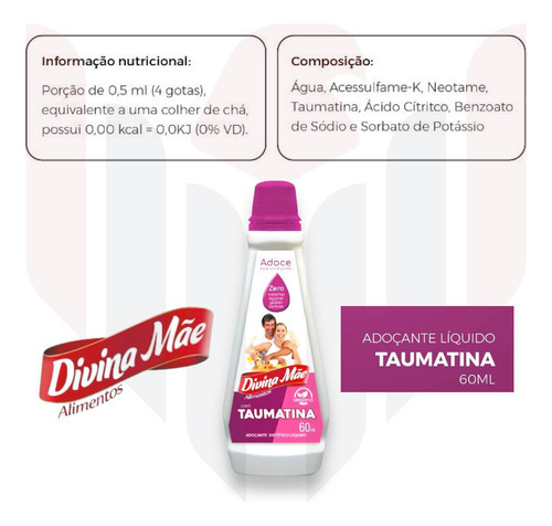 Adocante Liquido De Taumatina 2 Uni Total 120ml