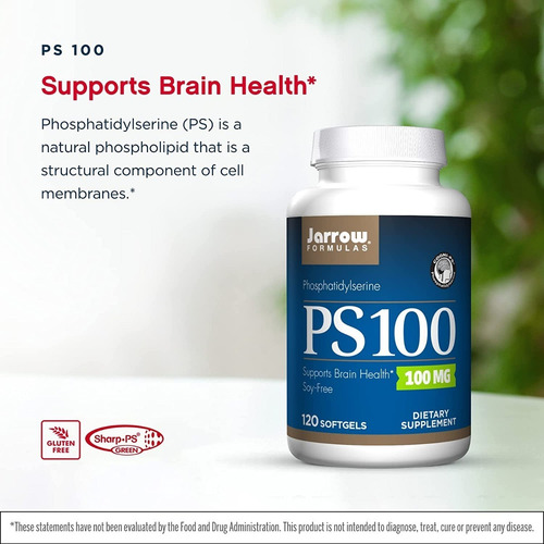 Jarrow Formulas Fosfatidilserina Ps 100 100mg X 120 C