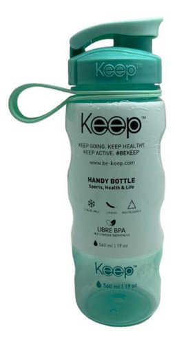 Botella Deportiva Keep Sport 560ml Bpa Free Agua Shake Bebid