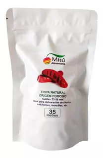 Tripa Natural Cerdo Para Chorizo Calibre 33/36mm - 35 Metros