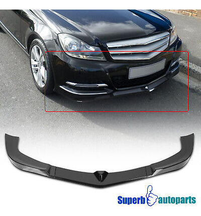 Fits 2012-2014 Mercedes Benz C-class W204 Glossy Black F Zzj