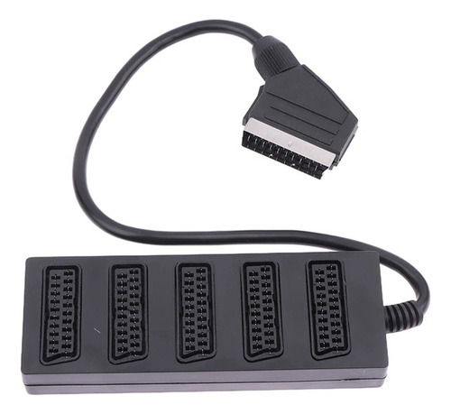 S Divisor Scart De 21 Pines, 5 Vías, Adaptador Scart Macho
