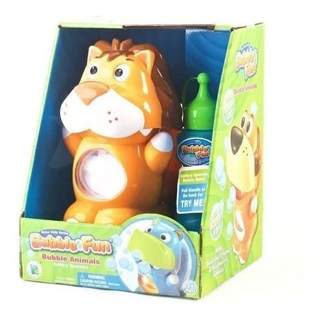 Burbujero Animal Leon Bubble Fun 18cm 