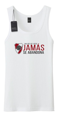 Musculosa Hombre River Plate Dibujo Art Logo - Deri9