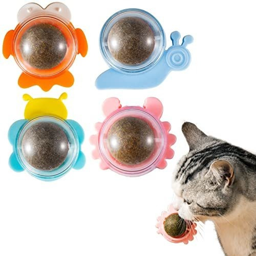 Juguete Para Gato Catnip Toys Paquete De 4 Bolas 