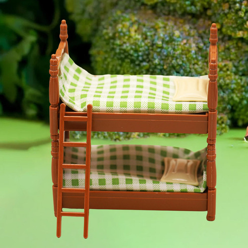 Casa De Muñecas Litera Cama Con Dosel Cama De Dos Pisos