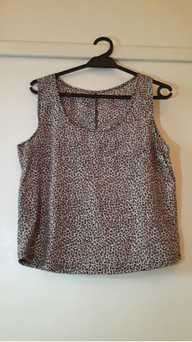 Blusa Sin Mangas Animal Print