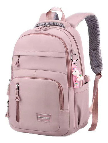 Mochila escolar Abeleza Escolar A31 color rosa oscuro diseño lisa 30L