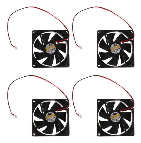 4pcs 8cm 2pin Ventilador De Refrigeración Para Cajas