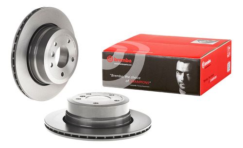 Disco Brembo Bmw Serie 5  525i Xdrive 2009 Trasero Pza 