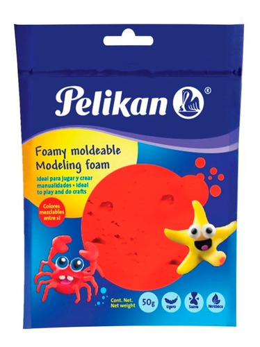 Foamy  Moldeable Rojo 50g  Pelikan 