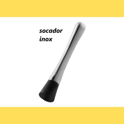 Imagem 7 de 8 de Macerador Socador De Caipirinha Para Drinks E Cozinha Inox