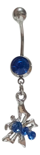 Piercings Aros De Ombligo Colgantes Mariposa Azul Pequeña