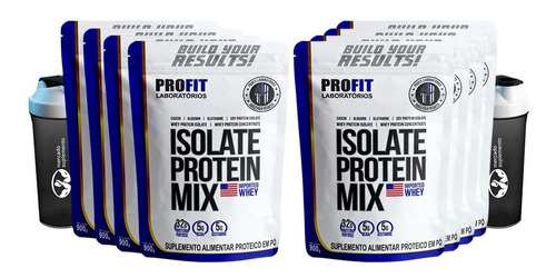 Combo 8x Whey Isolate Protein Isolado Mix 900g + 2coq Grátis