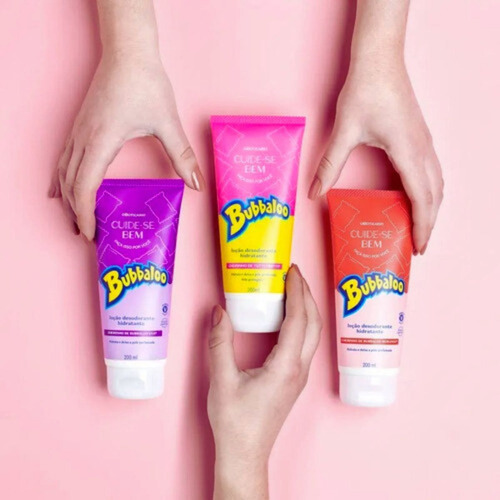 Creme Corporal Boticário Kit Presente Feminino Bubbaloo Uva