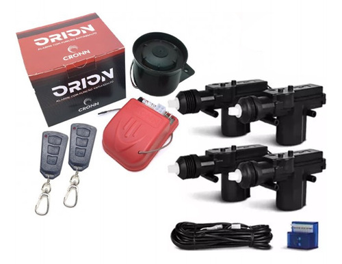 Alarme Automotivo Cronn Onix C/kit Trava 4 Portas+2controles