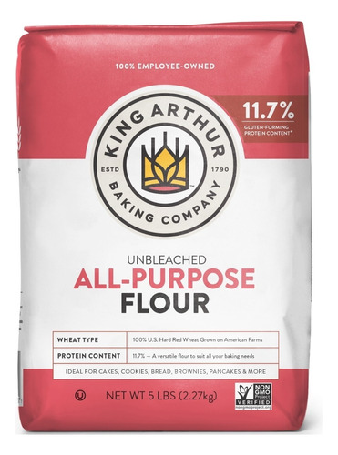 King Arthur Flour Unbleached All Purpose Flour 2.27 Kg