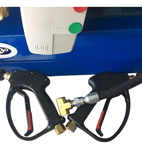 Hidrolavadora Industrial 5hp, 2600psi, Apollo 5 Twin Clasica, Doble Salida Con Arrancador, Montada En Placa