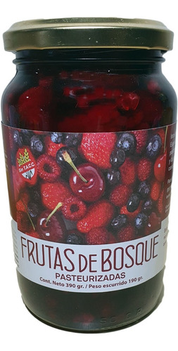 Conserva Frutas Del Bosque Rojos  Libre De Gluten X390 Gr