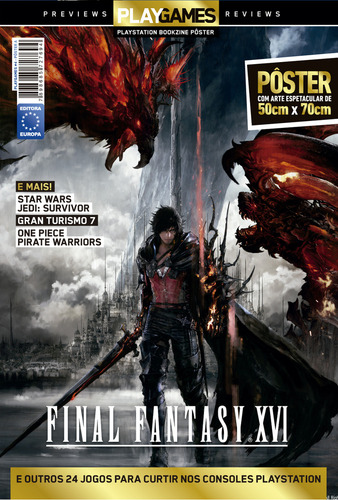 Superpôster Playgames Final Fantasy Xvi, De Editora Europa. Editorial Europa, Capa Mole Em