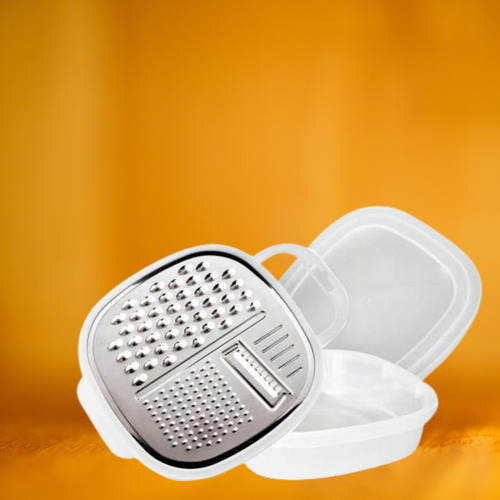 Ralador Lyor 3 Em 1 Com Pote E Tampa Inox 25,5cm