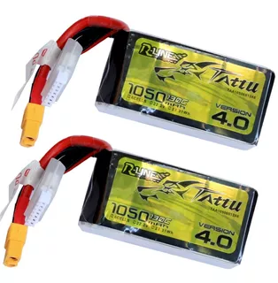 2 Pack Batería Lipo R-line 1050 Mah 6s 130c Xt60 Drones Cine