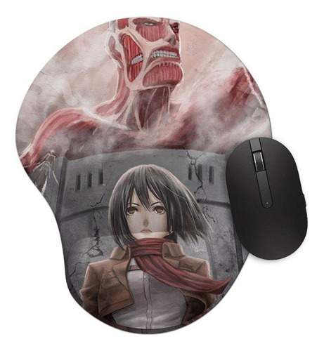 Mouse Pad Ergonômico Attack On Titan Mikasa Mod2