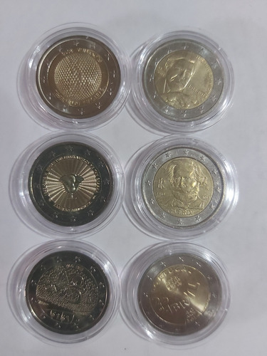 Monedas De 2 Euros Nuevas En Su Cápsula Commemorativas Colec