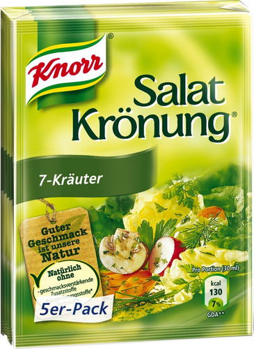 Knorr 7 Krauter - Arendador Para Ensalada (5 Unidades)
