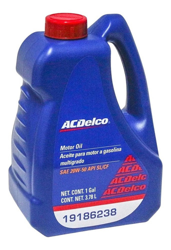 Aceite Sae 20w50 3.78l Acdelco Sl